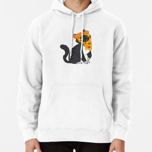 Pizza Cat - Cute Food Animal Pullover Hoodie