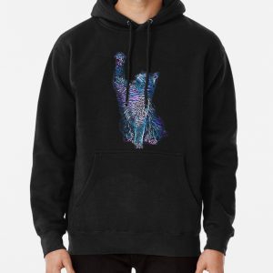 Aesthetic cat space Pullover Hoodie