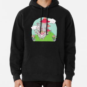 Cat Eating Ramen Cute Noodles Kawaii Cat Japanese Cat Eating Ramen Kitten Pullover Hoodie
