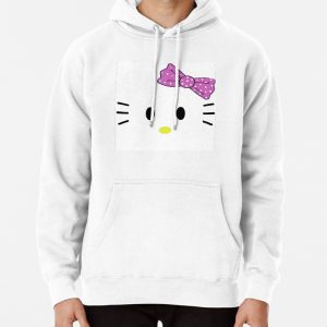 Cute white cat Pullover Hoodie