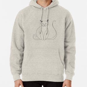 Cute Cat Looking at You Pullover Hoodie