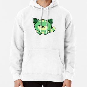 Green Cat Pullover Hoodie