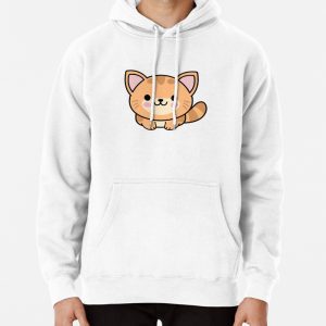 Orange Cat Pullover Hoodie