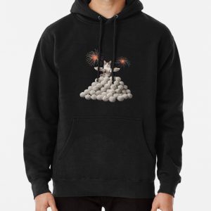 Cat Serving Food Pullover Hoodie