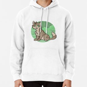 Brown Cat in Forest Pullover Hoodie