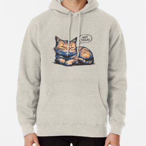 Happy but lazy cat - NOT TODAY! Pullover Hoodie