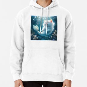 Mermaid kitten Pullover Hoodie
