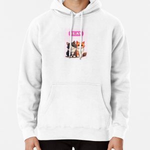 Cute cat couple Pullover Hoodie