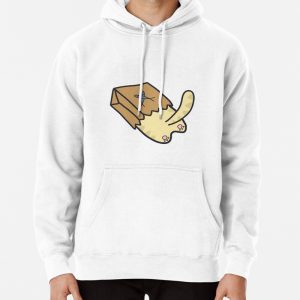 Cute cat in a paperbag design Pullover Hoodie