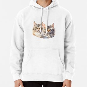 Main coon cat Main coon cat cute design Pullover Hoodie