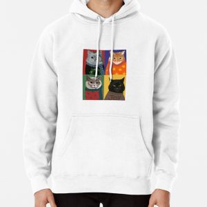 Christmas Cats Pullover Hoodie