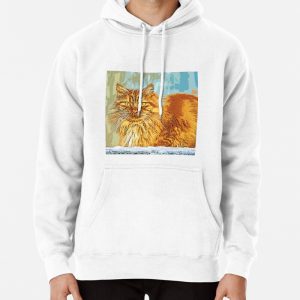 Fury Orange Kitty Pullover Hoodie