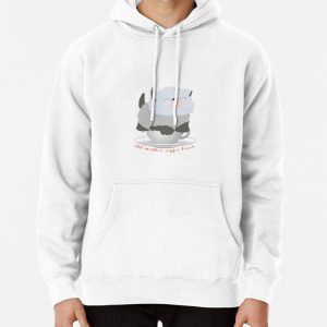 Cat mother coffee lover, Fluffy siamese kitten and coffee cup Pullover Hoodie