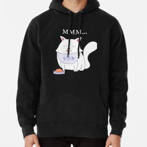 MMM CAT EATING TIME Pullover Hoodie