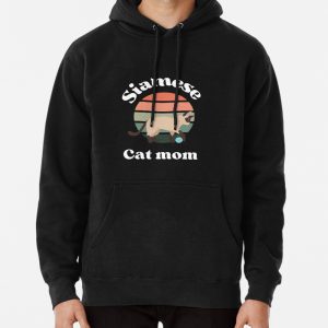 Siamese cat mom Pullover Hoodie