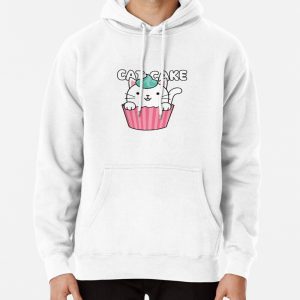 Cute cat cupcake Pullover Hoodie