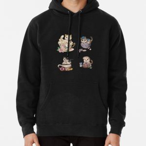 Cat cartoon Pullover Hoodie