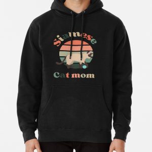 Siamese cat mom Pullover Hoodie