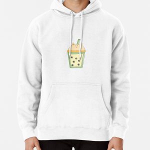 Cat bubble tea Pullover Hoodie