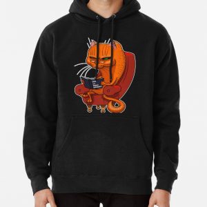 Cute angry cat Pullover Hoodie