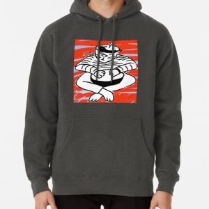 Jazz Cat on the Drums Pullover Hoodie