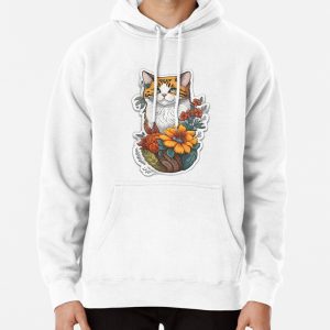 Cute Cat Bouquet Purrfectly Adorable Pullover Hoodie