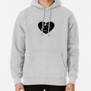 Love Cats Heart Pullover Hoodie