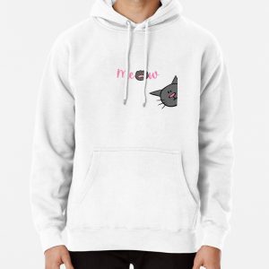 Cute Cat meow and paw Pullover Hoodie
