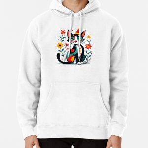 Cat clown spring Pullover Hoodie