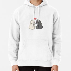 Cute cat Valentine inlove cats kitty kitten Pullover Hoodie