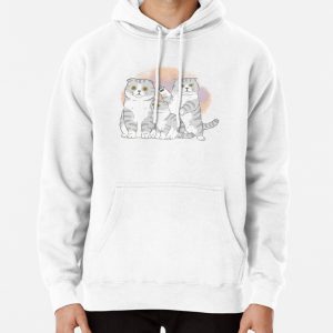 Family cat cute design Pullover Hoodie
