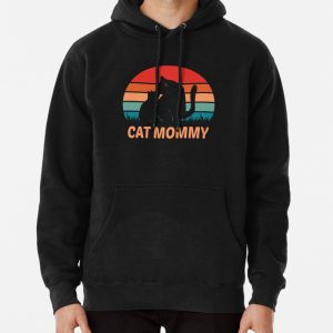 Cute Cat Mommy Pullover Hoodie