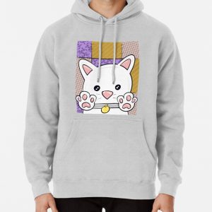 Little White Cat Pullover Hoodie