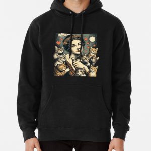Cat mom Loves Cat Pullover Hoodie