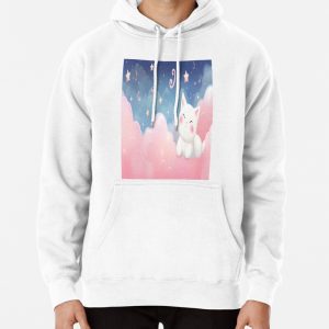 Cute Cat Sticker Pullover Hoodie