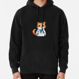 Senior Cat Doctor Pullover Hoodie