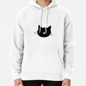 Cat Shadow Heart Pullover Hoodie