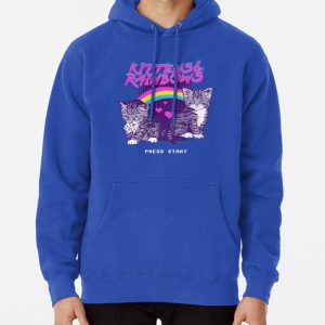 Kittens and Rainbows Pullover Hoodie