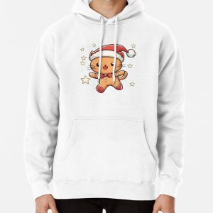 Cute Christmas Santa Cat Pullover Hoodie