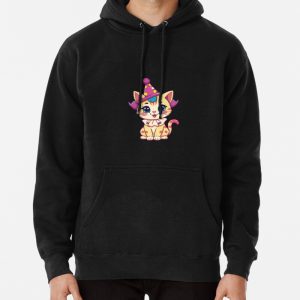 Clown Cat Pullover Hoodie