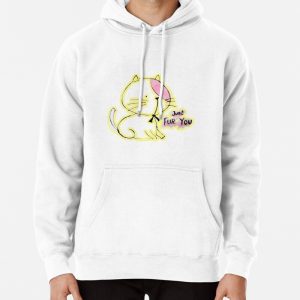 Cat illustration watercolor design Pullover Hoodie