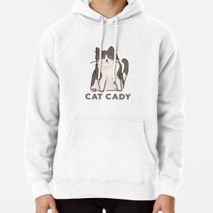 Cat cady cute black cat Pullover Hoodie