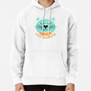 Cat Donuts Design Cute kitten Pullover Hoodie