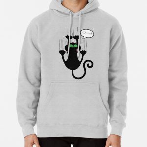 Cat scratching Pullover Hoodie