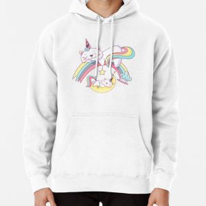 Rainbow Cat Pullover Hoodie