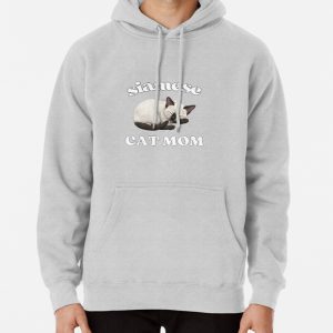 Siamese cat mom Pullover Hoodie