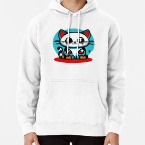 Cat, kawaii Pullover Hoodie
