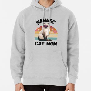 Siamese cat mom Pullover Hoodie