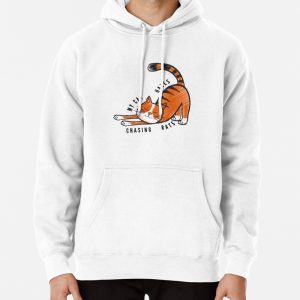 My cat hates chasing rats Pullover Hoodie