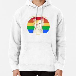 Happy Cat Rainbow Tee Pullover Hoodie